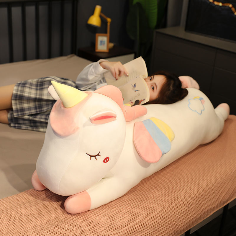 Internet Celebrity Unicorn Doll Plush Toys Large Size Cute Super Soft Girls' Bed Sleeping Ragdoll Pillow Doll