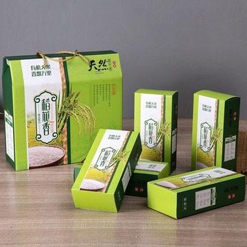 东北稻花香五常大米包装盒10斤通用小米五谷杂粮特产礼品盒箱外箱