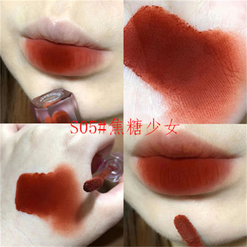 E-Sports Girl ~ Matte Finish Lip Lacquer Non-Fading Lip Mud Student Party White Good-looking Plain Lipstick Lip Gloss