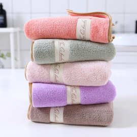 暖绒毛巾系列 淘气宝贝 吸水素色棉毛巾 刺绣定制logo礼品礼盒