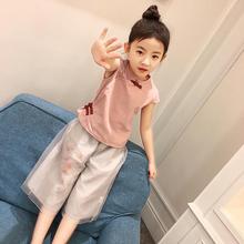 [包邮]童装女童夏装新款套装时髦洋气女孩衣服儿童中国风小孩古典