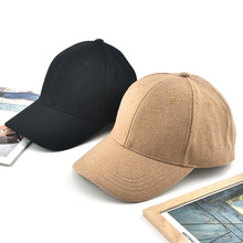 BSCI认证六片棒球帽毛毡布鸭舌帽纯色棒球帽休闲旅游登山户外帽子