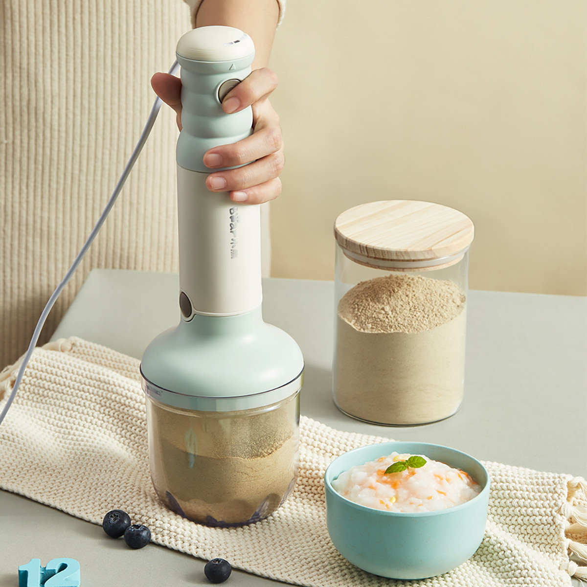 bear/小熊 jbq-b50e1婴儿宝宝辅食机料理机电动家用手持搅拌棒