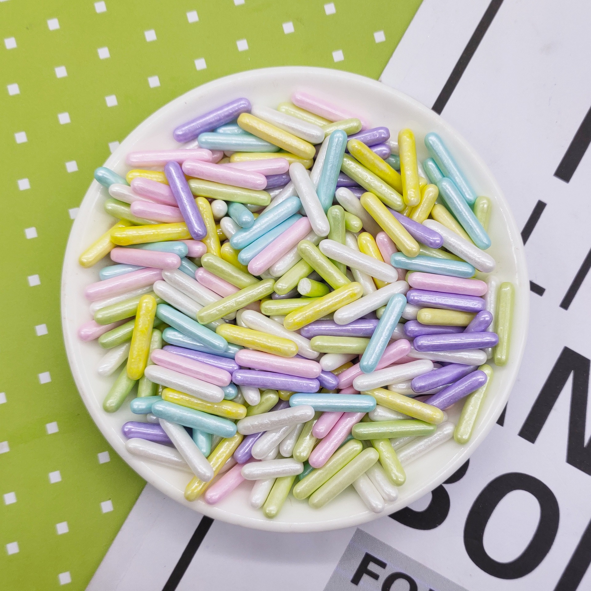 【粗糖针 120g装】蛋糕装饰糖珠 糖棒 彩糖针 蛋糕装饰烘焙原材料