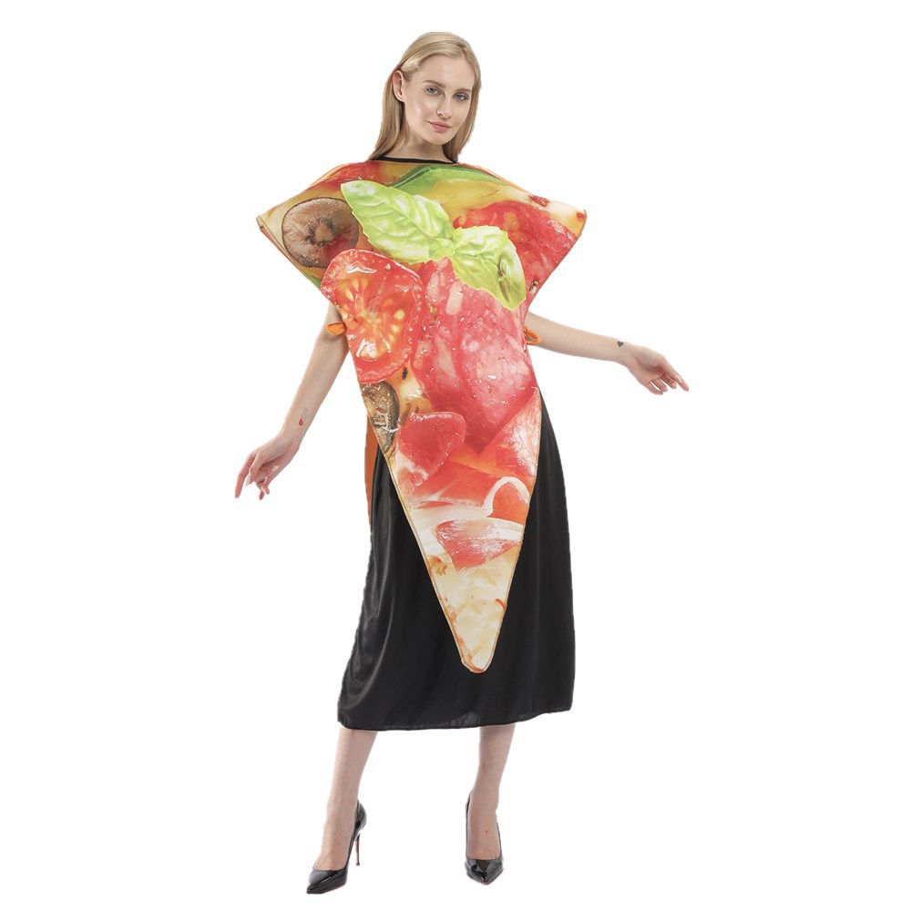 Factory Direct Sales Halloween New Cosplay Clothes Adult Pizza Cosplay Costume Children Performing Costumes Party