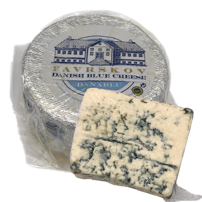 欧柏丹麦蓝波芝士蓝纹奶酪臭干酪500gdanish bluecheese整轮2.
