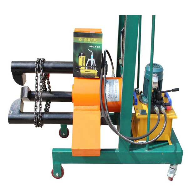 轴承皮带轮联轴器手动拆卸300吨车载液压拔轮器200t电动升降拉马