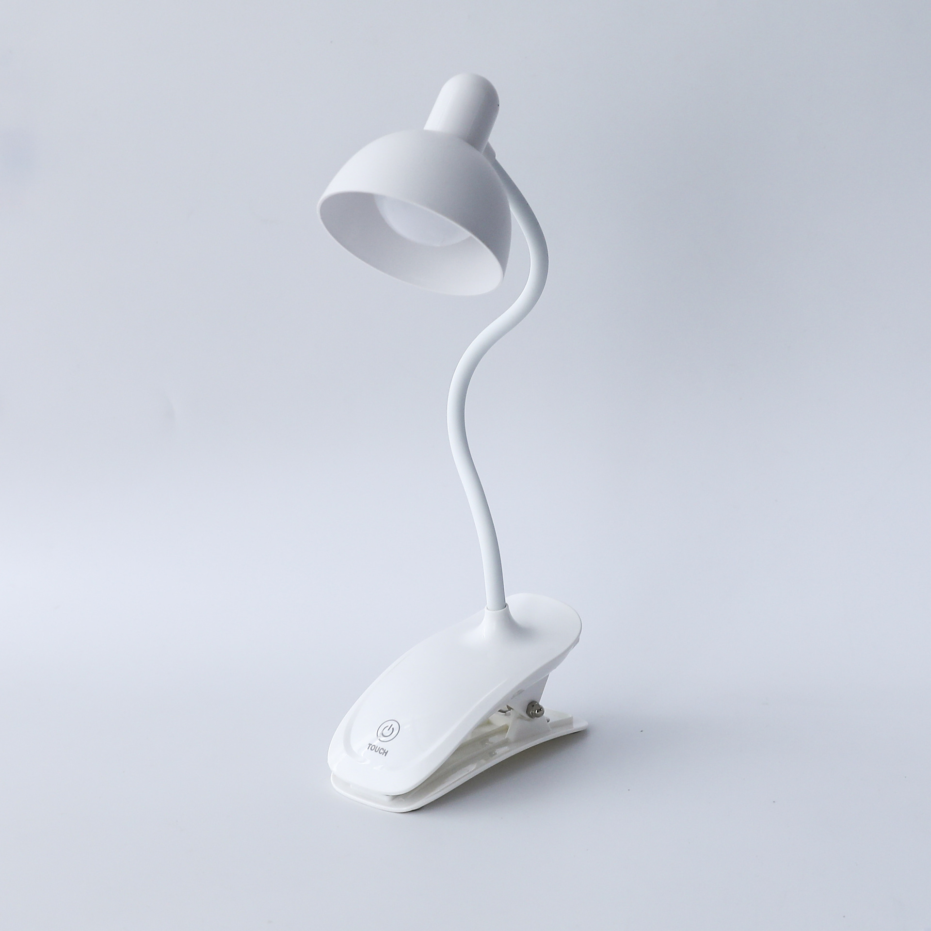 Creative Bedside-Use Reading Bedroom Desk Reading Universal Soft Arm Touch Dimming Clip Led Desk Lamp Usb Rechargeable