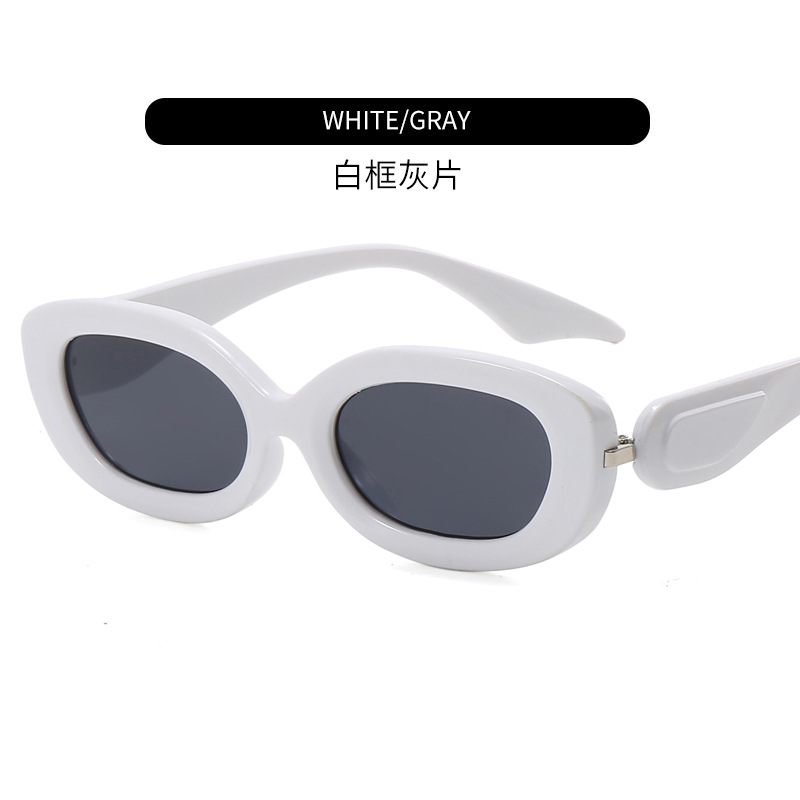 Oval Small Frame Men's and Women's Fashion Personalized Sunglasses Europe and America Cross Border Modern Glasses New Trendy Sunglasses Wholesale