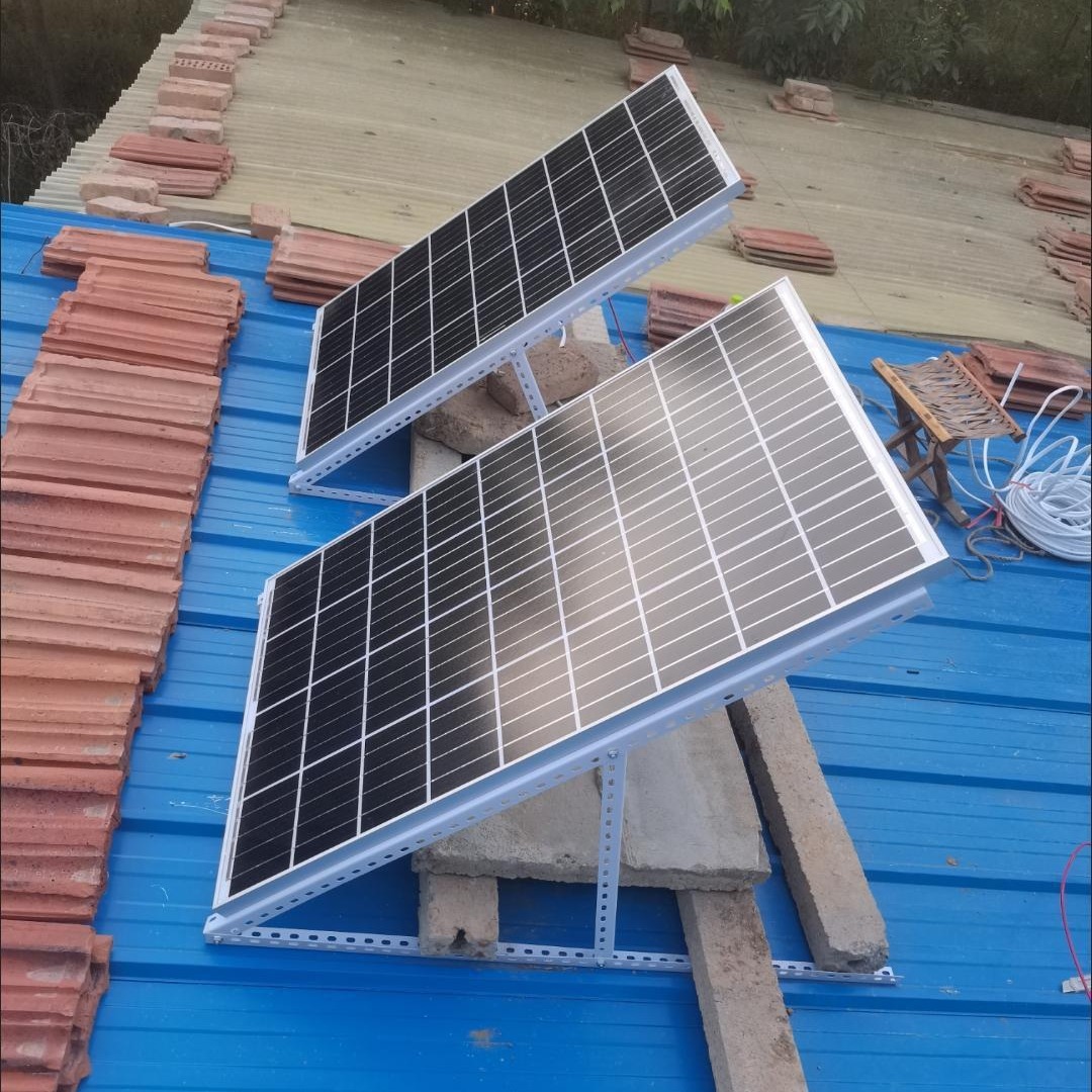 太阳能支架光伏支架电池板支架多孔支架电泳角铁易安装支架三角架