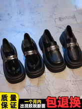 女童小皮鞋2024春夏新款英伦风黑色演出鞋中大童学生软底乐福鞋子