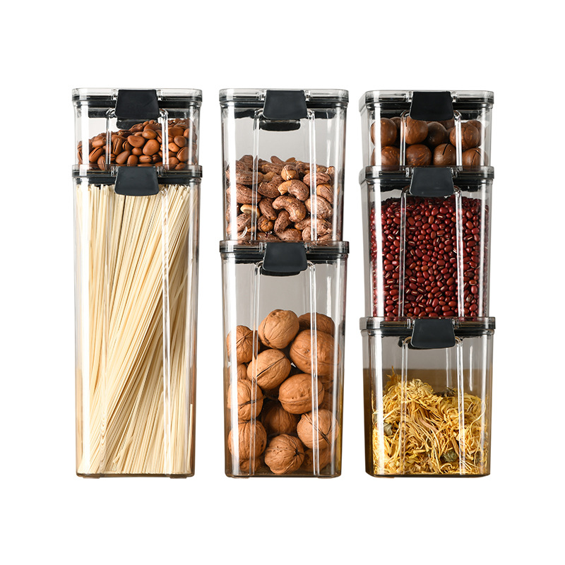 Food Grade Pet Sealed Cans Cereals Storage Box Plastic Storage Tank Coffee Pot Nuts Snack Storage Cans