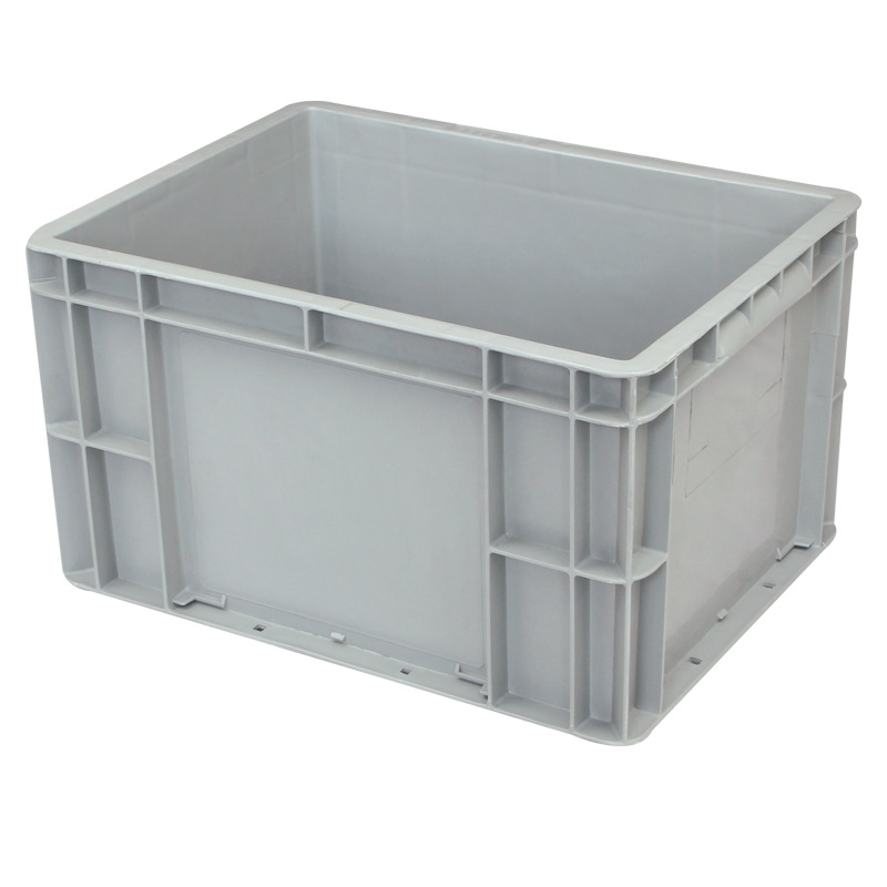 eu箱欧标灰色塑料周转箱工业物流箱加厚车间仓储汽车配件零件箱