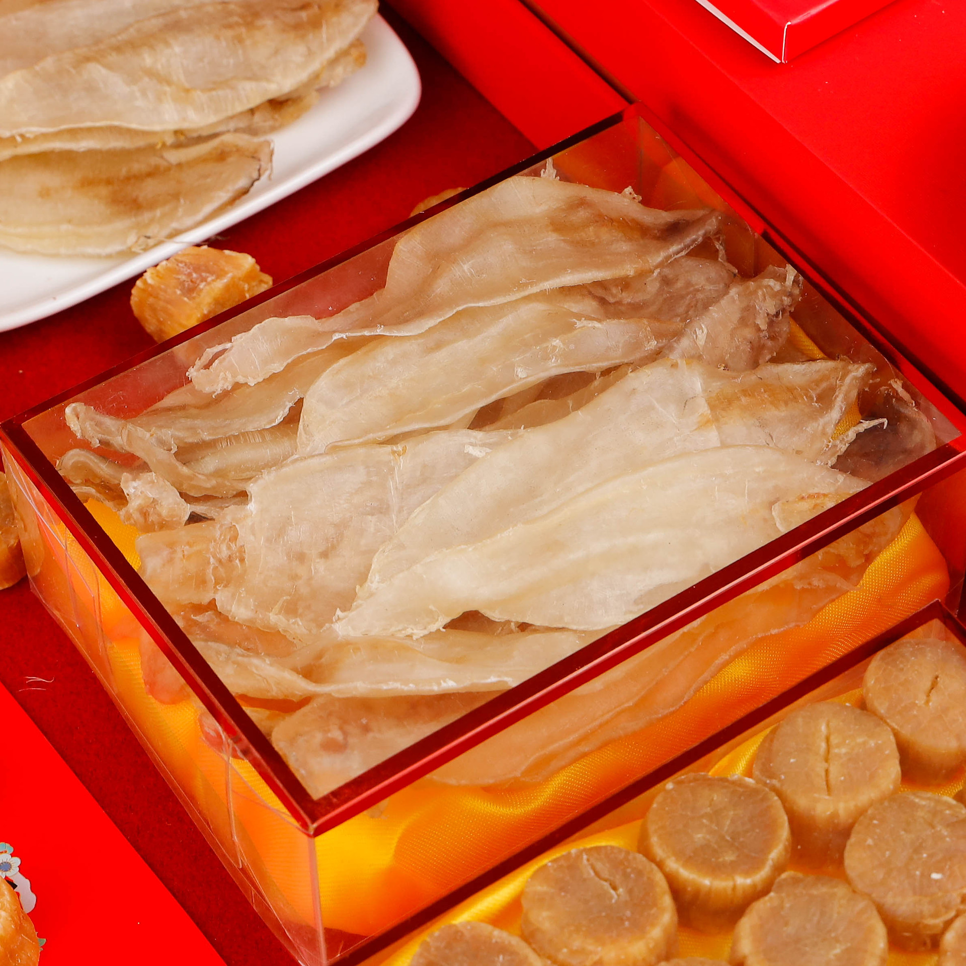 一德路批发鱼胶鲍鱼元贝海参鳘鱼胶赤嘴企业送礼花胶礼盒蝴蝶胶