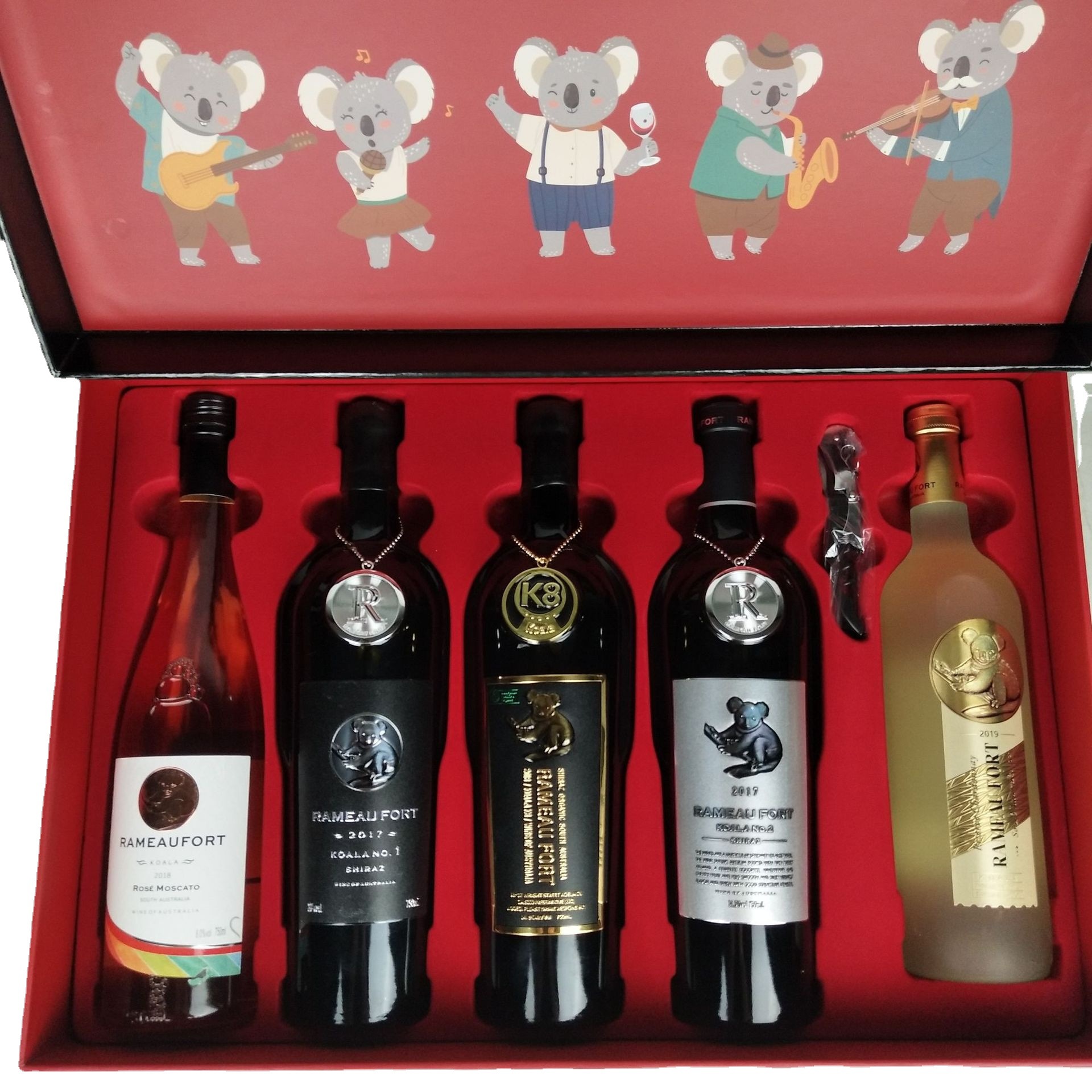 红酒礼盒套装 甜红酒干白干红考拉西拉葡萄酒考拉一号二号k8k9