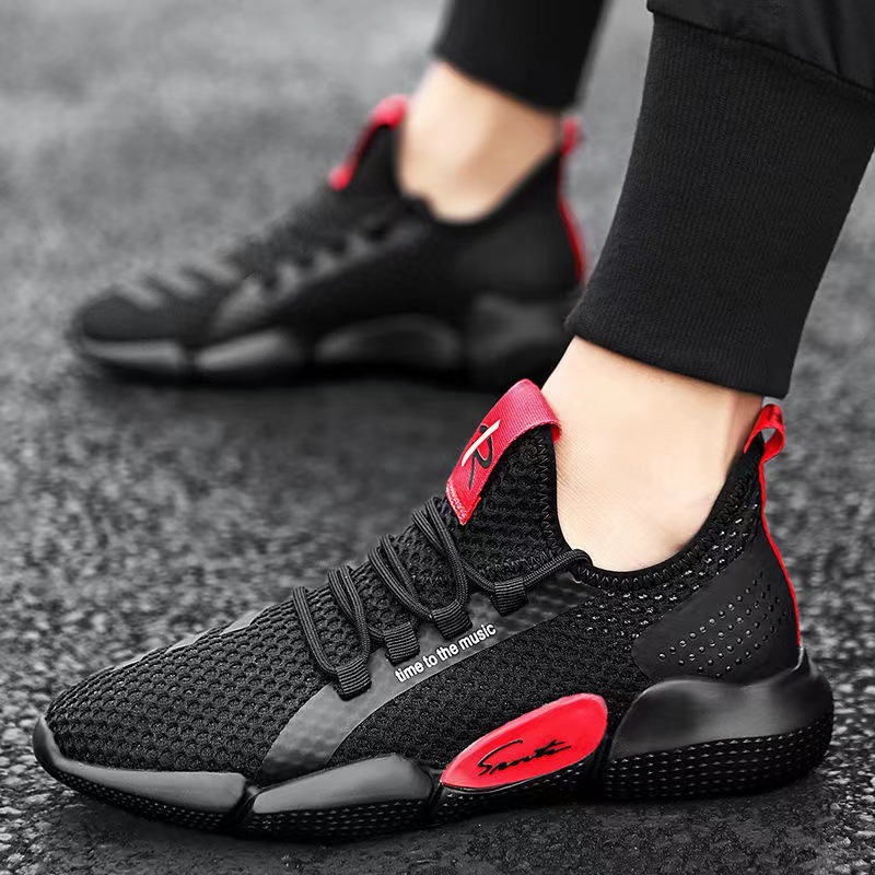 Factory Direct Sales Spring and Autumn Breathable Lightweight Student Sneakers Casual and Comfortable Men's Fashion Running Pumps