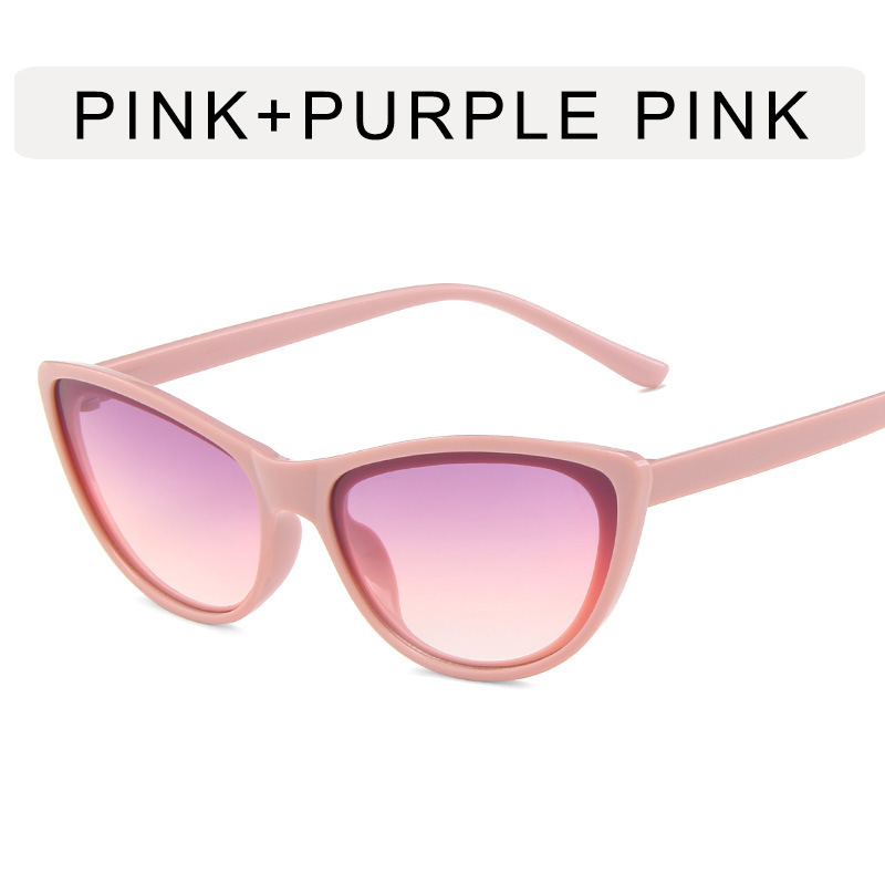 Cat Eye Small Frame Sunglasses Female 2023 New European and American Ins Sun Glasses Hip Hop Funny Simple Photography Sunglasses