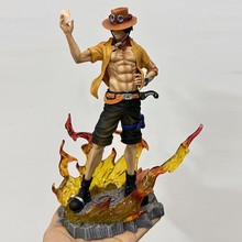 酷玩动漫 海贼王 AS火焰艾斯 可替换半身 雕像场景 摆件盒装手办