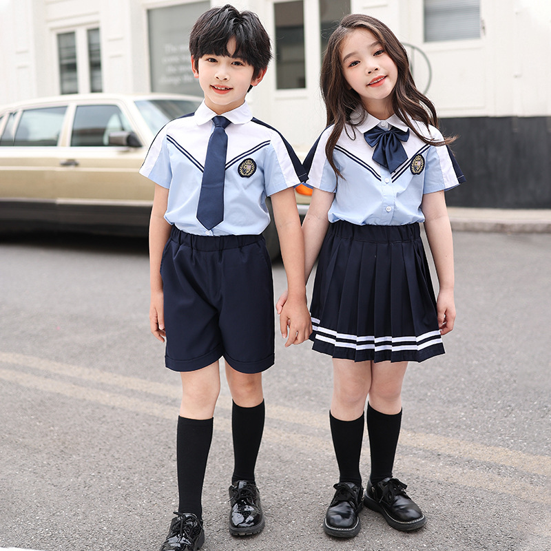 七派童小学生校服春秋装学院风班服套装春季运动服三件套儿童幼