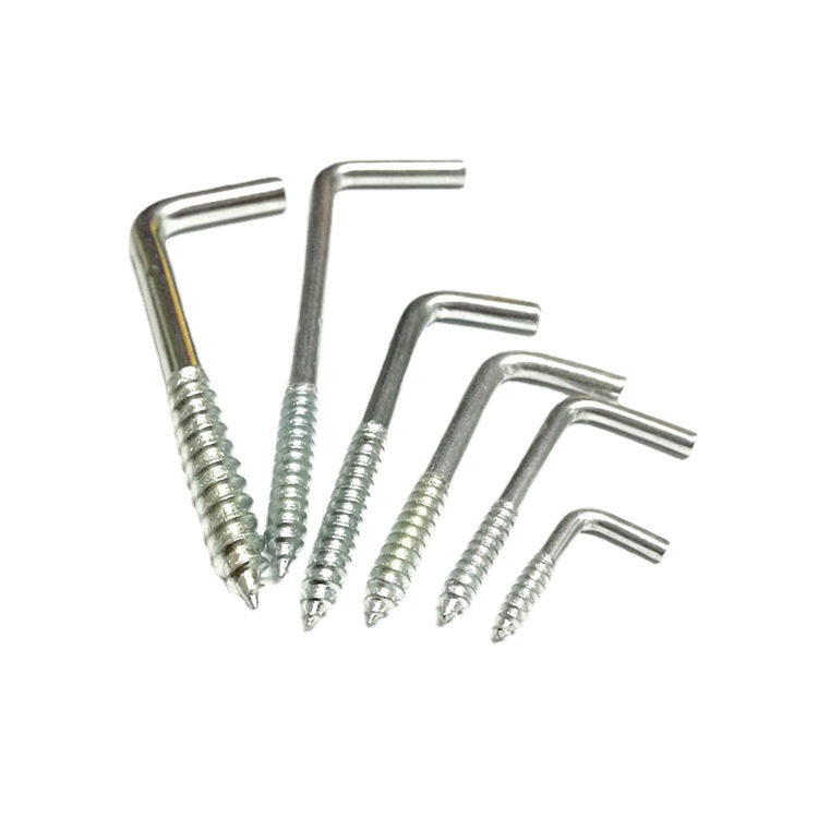 直角钩螺丝钩7字钩 七字螺丝兰锌 l形型镜相框弯勾挂镜框相框螺丝