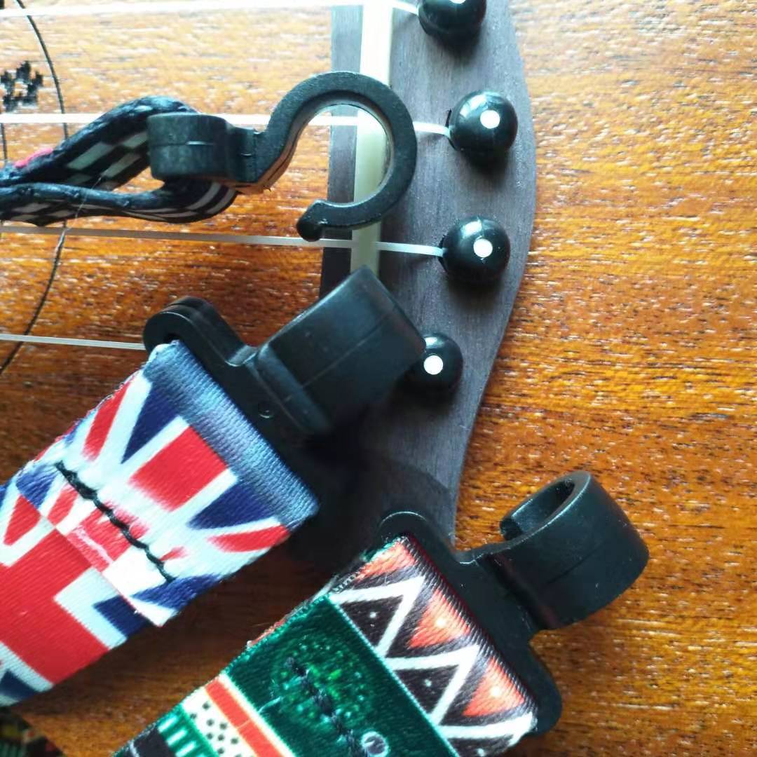 尤克里里背带挂钩式格子印花背带212326寸uk乐器配件