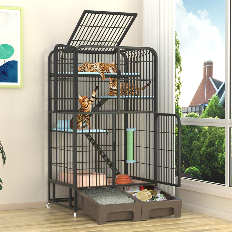 猫笼别墅超大三层家用猫笼子特价室内大号带厕所猫咪宠物猫舍猫屋