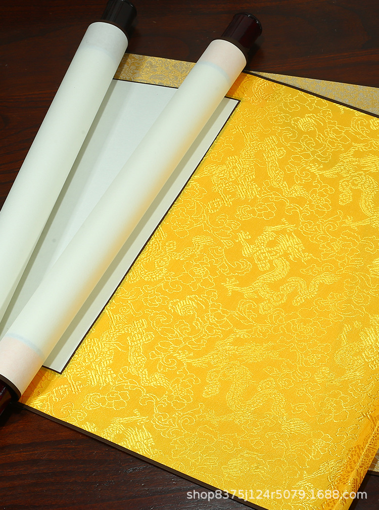 卷轴空白卷轴画轴书法专用纸作品纸毛笔字书画装裱横幅挂画可定制