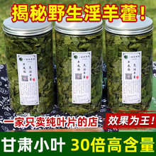 甘肃野生小叶炙淫羊藿叶片特级中药材泡茶泡水喝泡酒搭锁阳肉苁蓉