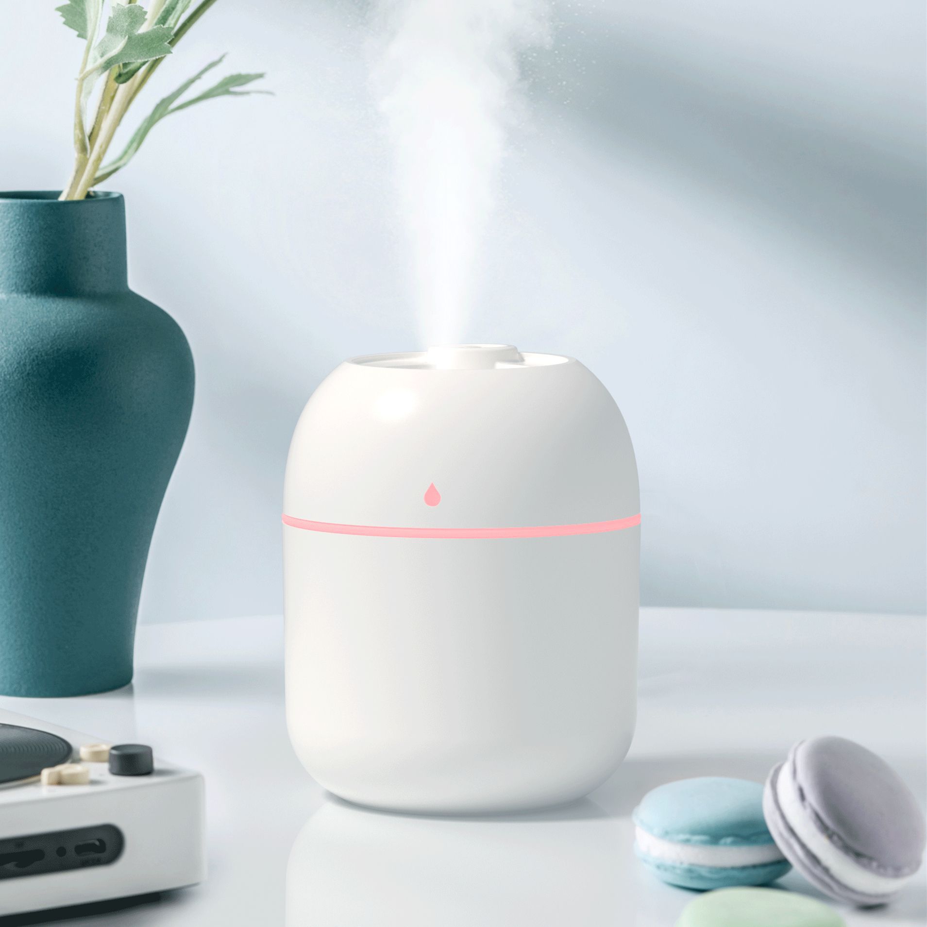 nbshan 小型mini桌面空气净化静音补水usb迷你车载加湿器家用批发