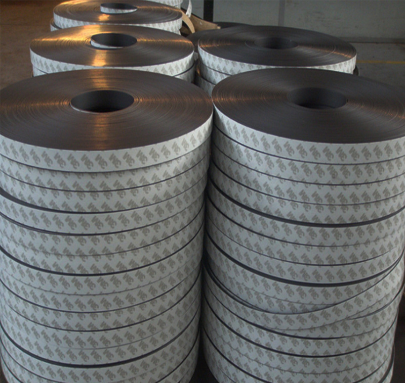 橡胶磁条广告灯箱背胶磁条汽车橡胶软磁铁对吸教学异性磁贴裱3m胶