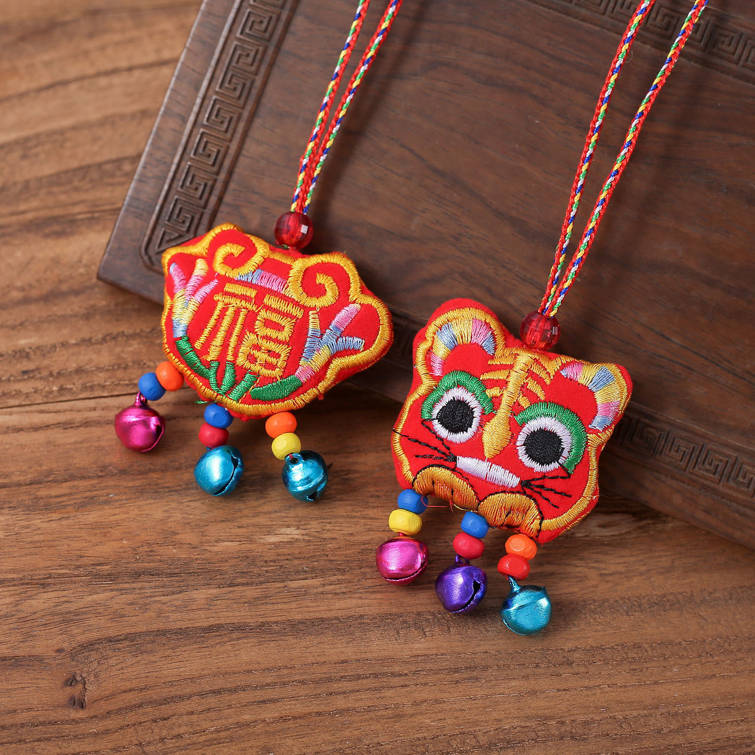 端午节中国传统风儿童小孩挂脖小香包 平安锁护身符老虎挂件香囊