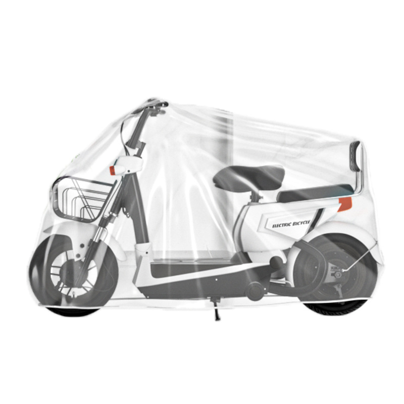 Disposable Electric Vehicle Cover Transparent Motorcycle Car Cover Bicycle Cover Sun Protection Rain Proof Dust Proof Electric Car Car Cover