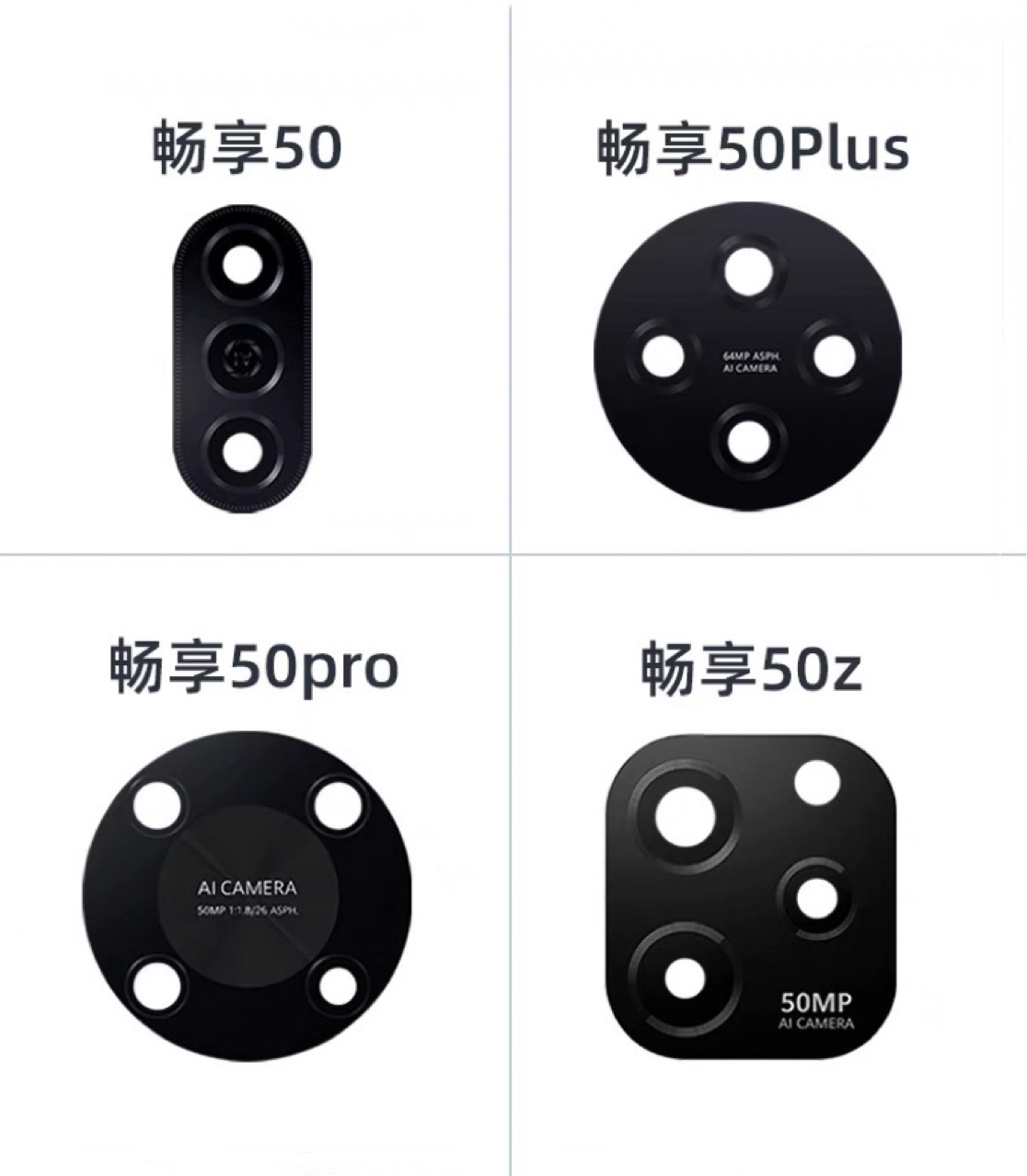 适用华为畅享50 50plus 50pro 50z摄像头镜片 后置相头玻璃镜面