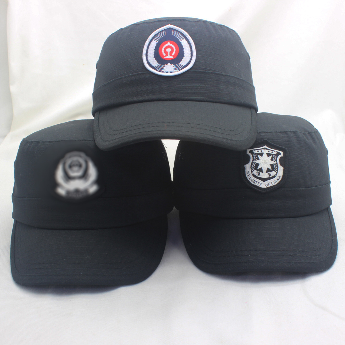 工厂直销执勤保安帽铁路标志防砸防撞安全布帽防护轻型工作安全帽