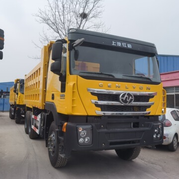厂家出口上汽红岩自卸车 10轮砂石料运输车 6x4码头土方车