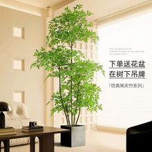 南天竹绿植轻奢假花树仿生植物室内大型装饰客厅盆栽仿生绿植