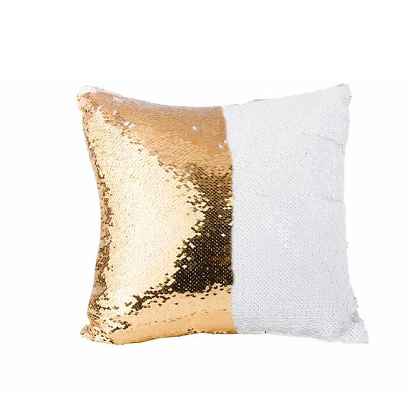 Heat Transfer Printing Pillow Sequin Personality Color-Changing Magic Cushion Creative Sequin Pillow Cover Velvet Sequin Pillow for Junior High School