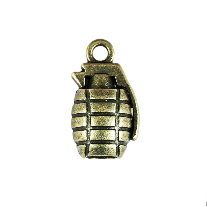 手工材料22*11mm手雷diy复古合金挂件手榴弹模型配件武器吃鸡