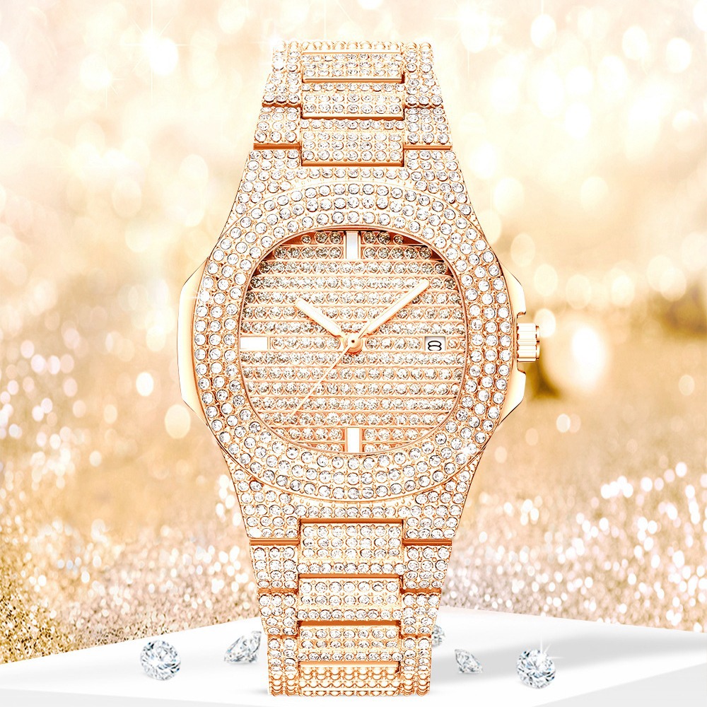2024新款满天星手表满钻镶钻女表 潮流女士防水石英表现货批发