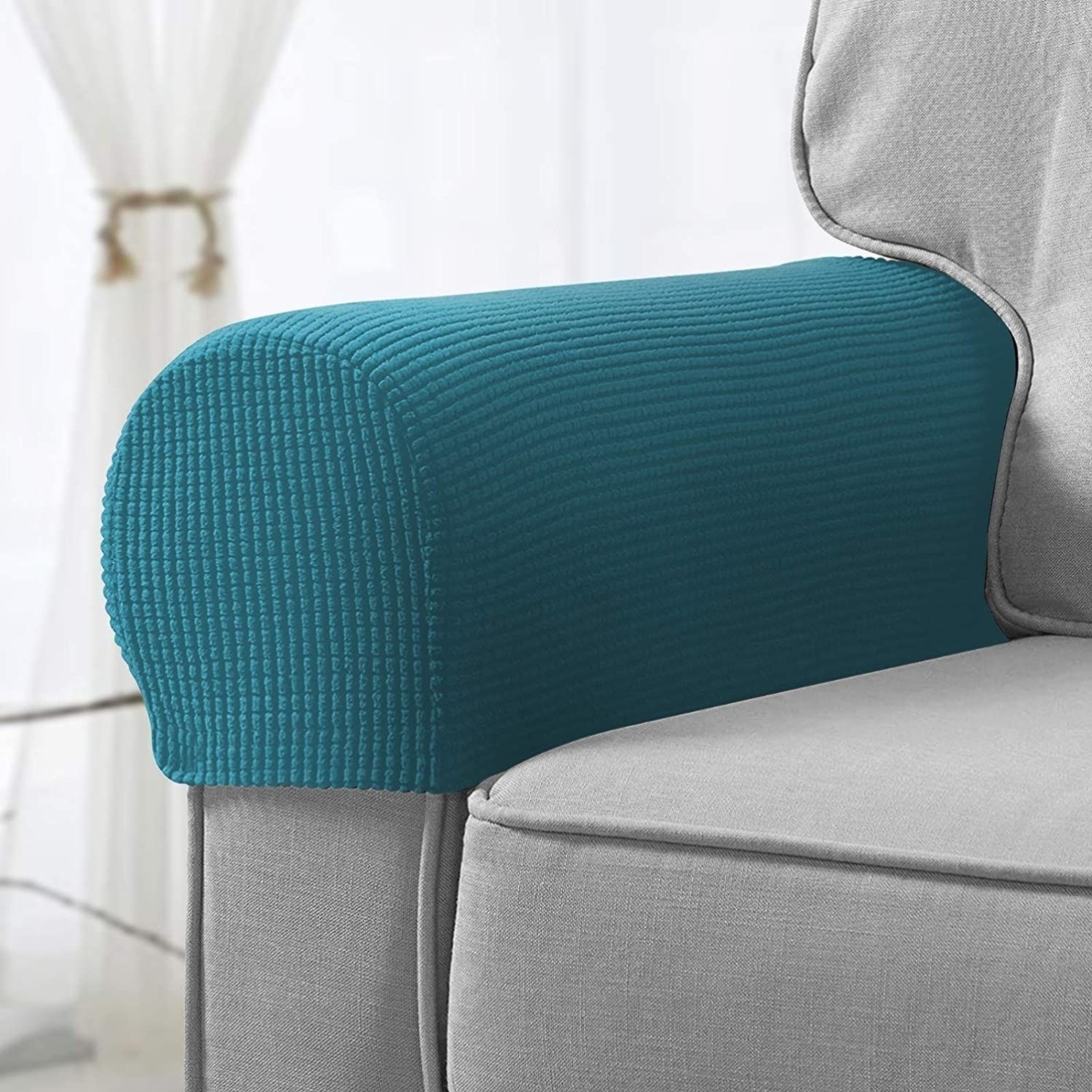 沙发扶手保护套罩两边扶手搭巾盖布夏季松紧一对单卖耐脏防滑四季