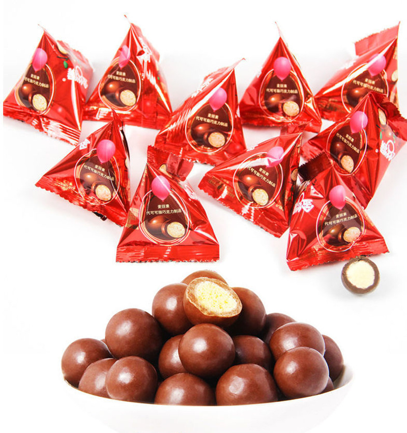 金丝猴麦丽素代可可脂巧克力豆婚庆满月宴童年年货休闲零食糖果
