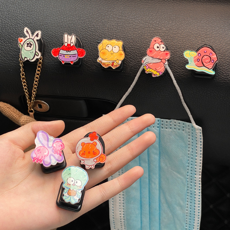 Car Hook Front Row Cute Multifunctional Car Storage Small Hook Creative Personality Umbrella Storage Holder