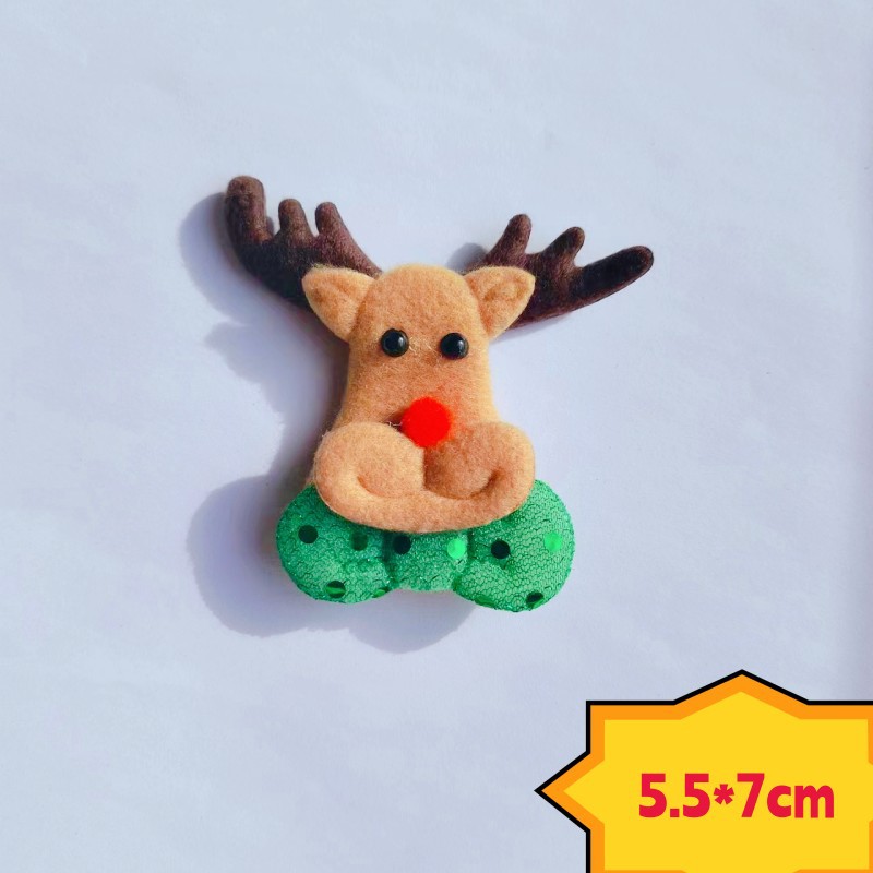 New Cross-Border Hot Selling Christmas Plush Head Old Man Snowman Elk DIY Christmas Eve Decoration Accessories Hot Sale