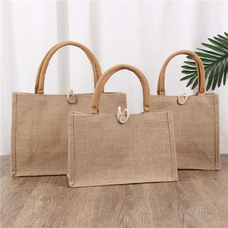 无印同款麻布创意麻布袋黄麻袋改造定 制diy手提黄麻袋
