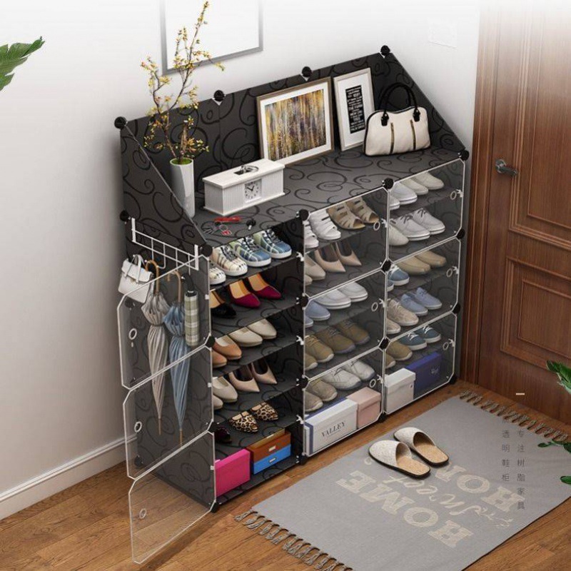 新疆发货鞋盒透明塑料家用抽屉式小鞋架宿舍多层收纳鞋柜包邮
