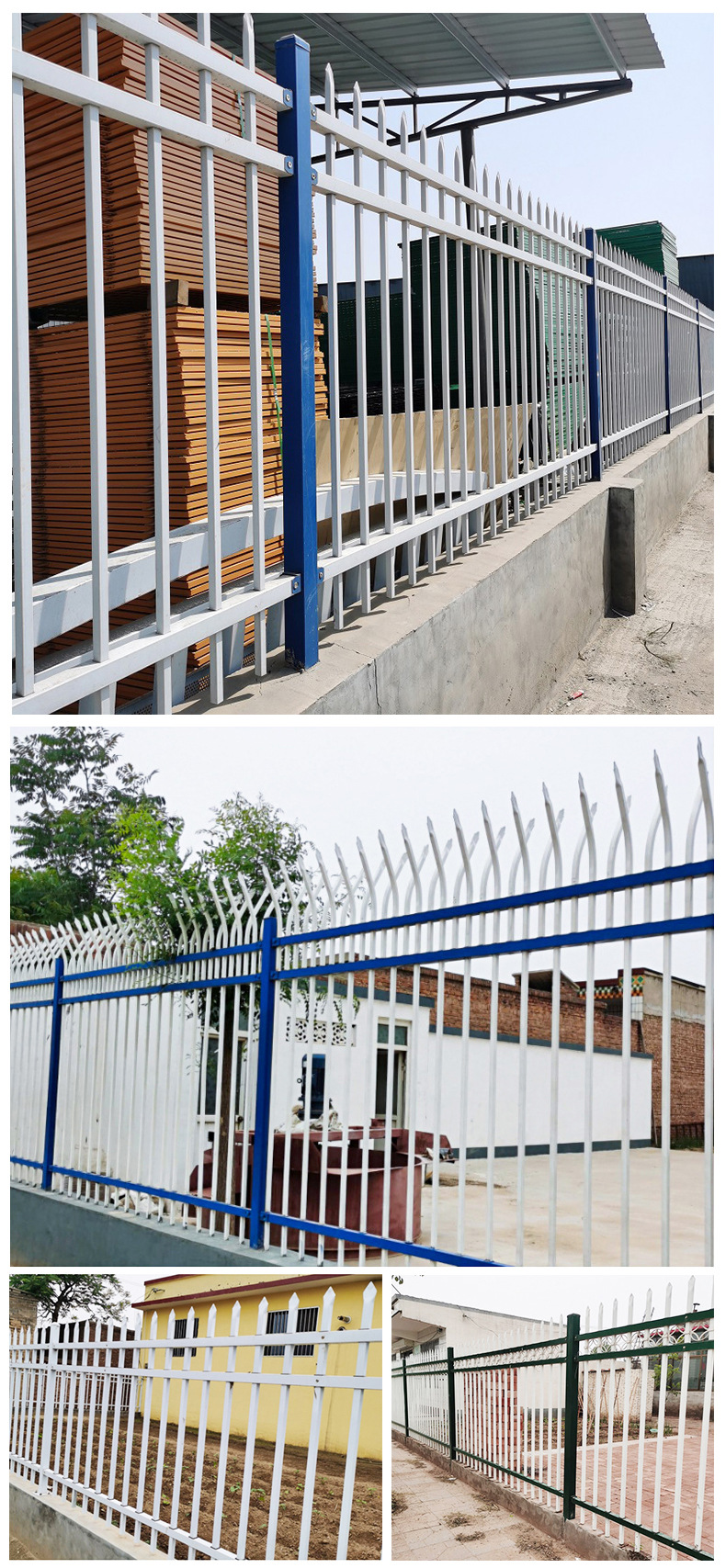 锌钢护栏小区围墙栏杆学校安全围挡户外庭院隔离园林围栏铁艺栅栏