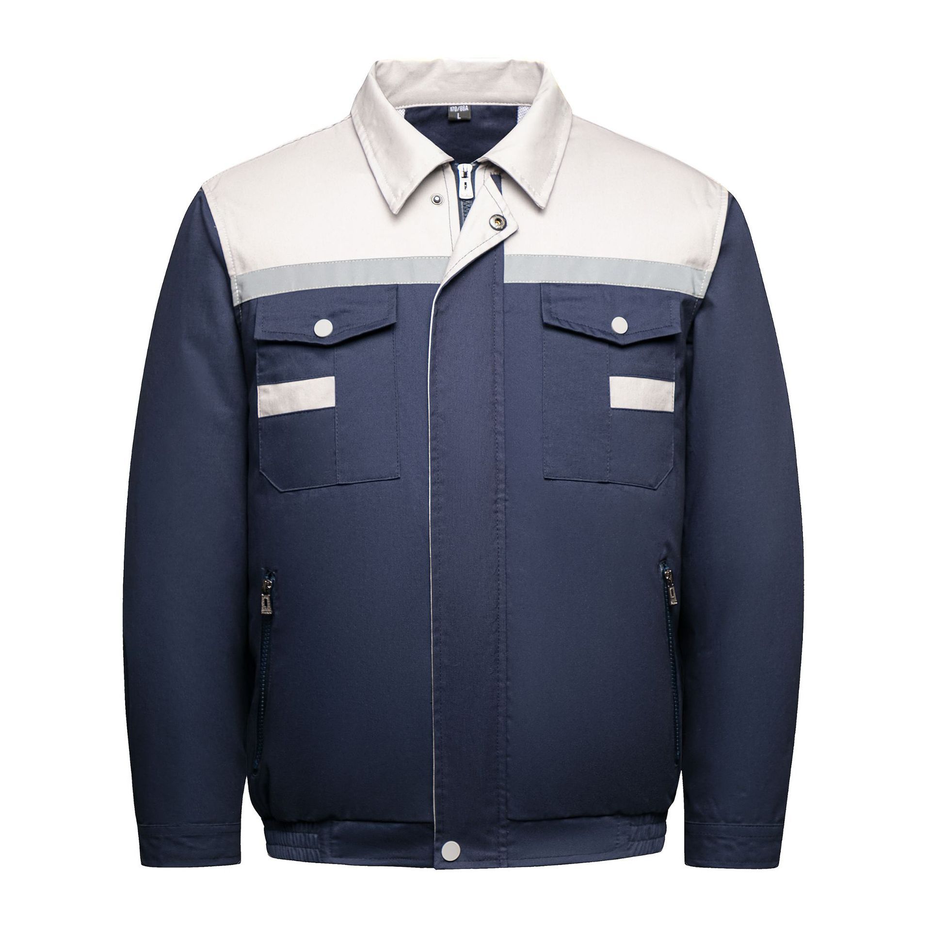 夏季风扇空调服男防暑制冷带反光条的衣服工地人电服