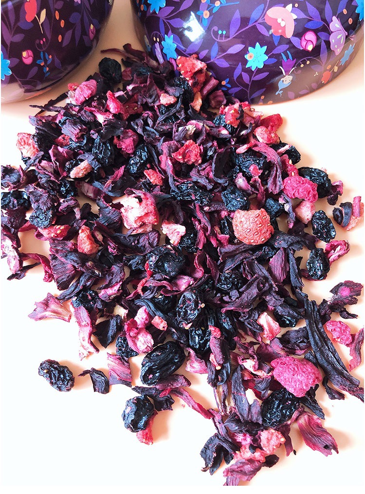 朗姆覆盆子花果茶厦门鼓浪屿同款水果花茶蓝莓醋栗德国浆果风味