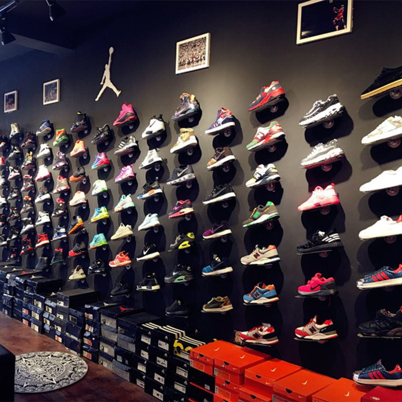 鞋店/鞋托/展示架鞋货架上墙鞋架商场运动鞋休闲鞋托架可调整角度