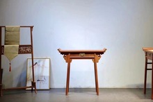 缅甸花梨大果紫檀翘头案供桌玄关案电脑桌字台清式明式家具